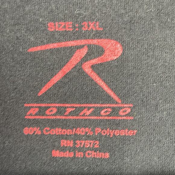 Rothco Distressed US Flag Mens Size 3XL Black Long Sleeve T Shirt - Picture 6 of 10